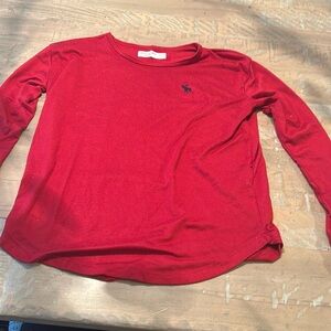 Abercrombie Kids Red Long Sleeve Shirt